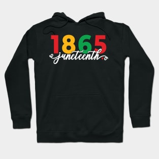 1865 Juneteenth Celebrate African American Freedom Day Women Hoodie